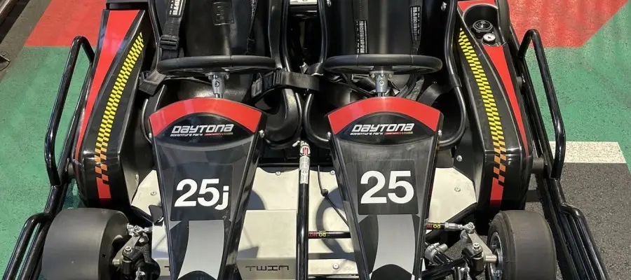 Daytona kart seats close up